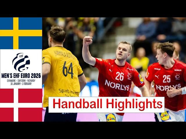 Sweden Vs Denmark Handball Highlights EHF Euro Cup 2026