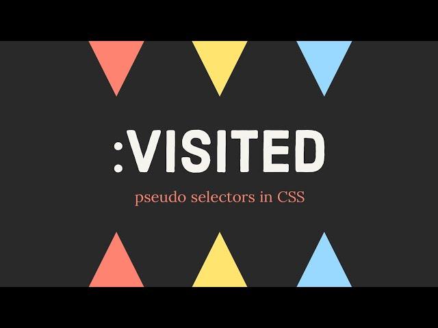 :visited - CSS Pseudo Selector !