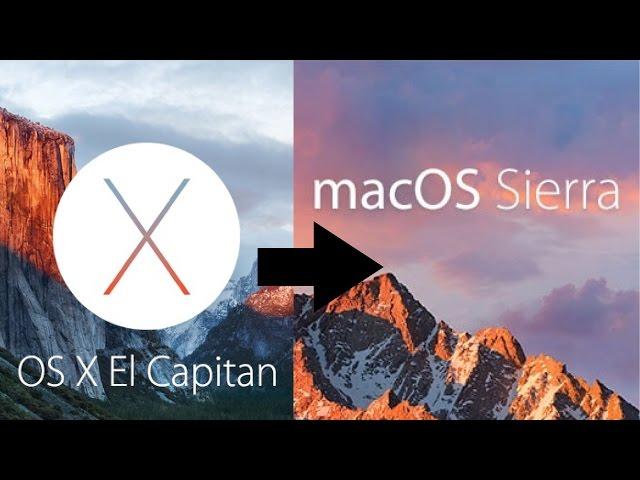 How to update from El Capitan OS X to macOS Sierra