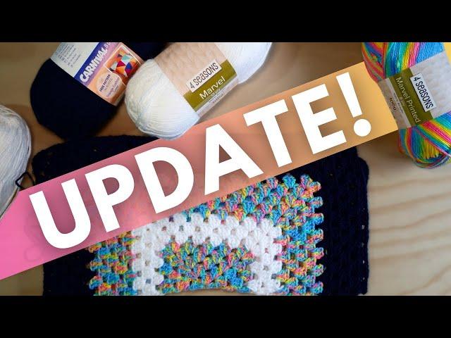 Op Shop/Thrift Store Crochet Granny Square Update!