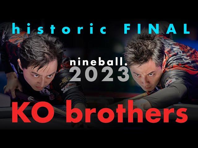 Historic Final  -- 2 brothers | KO Pin Yi vs Ko Ping Chung | Invitational 9 ball