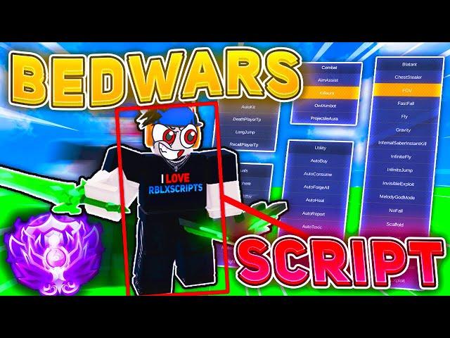 Using OVERPOWERED Roblox BEDWARS Script [Kill Aura, Aimbot, FLY + Anti Cheat Bypass & More] PASTEBIN