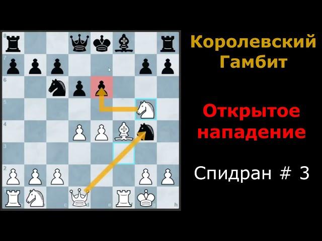 Королевский Гамбит за белых| Сила открытого нападения в действии| Спидран