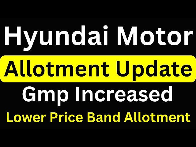 Hyundai Motor IPO Allotment | Hyundai ipo allotment | live ipo allotment | Waree Energies IPO