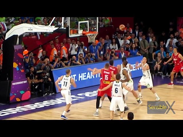 Slovenia 93-85 Serbia | Eurobasket 2017 Final | Last 5 minute arena ambiance