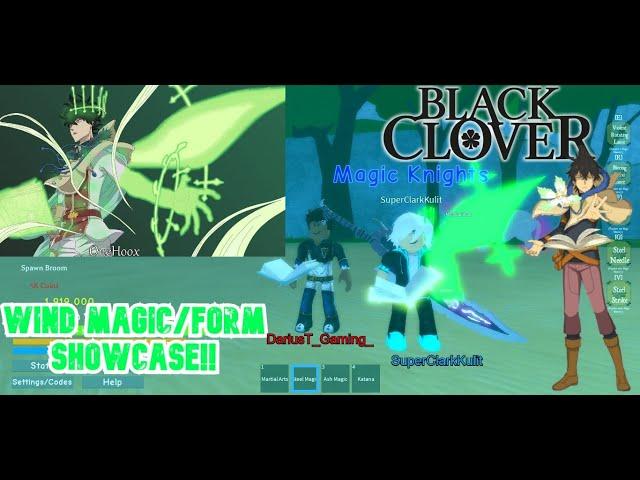 BLACK CLOVER:Grimshot- WIND MAGIC/FORM FULL SHOWCASE!!