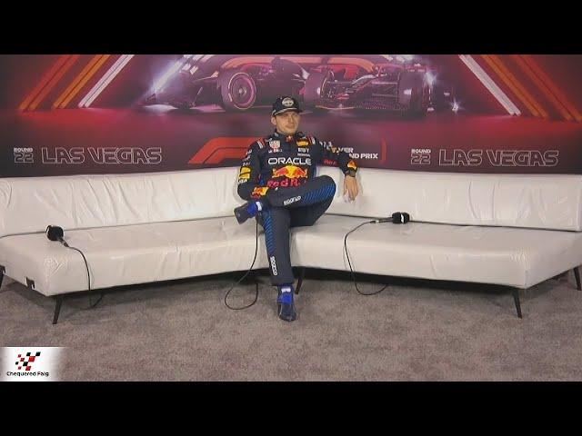 Max Verstappens Post Race Press Conference Las Vegas Grand Prix 2024