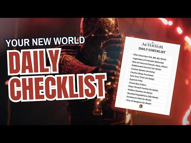 New World Aeternum: Daily Checklist