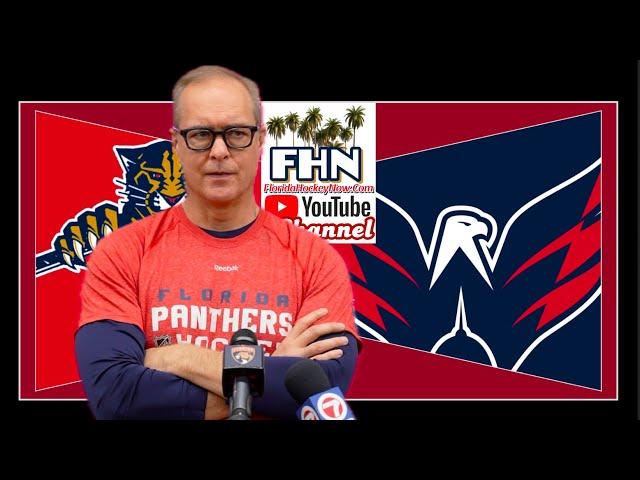 Paul Maurice, Florida Panthers Morning Skate vs. Washington Capitals