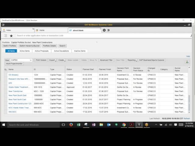 SAP PPM on HANA Overview