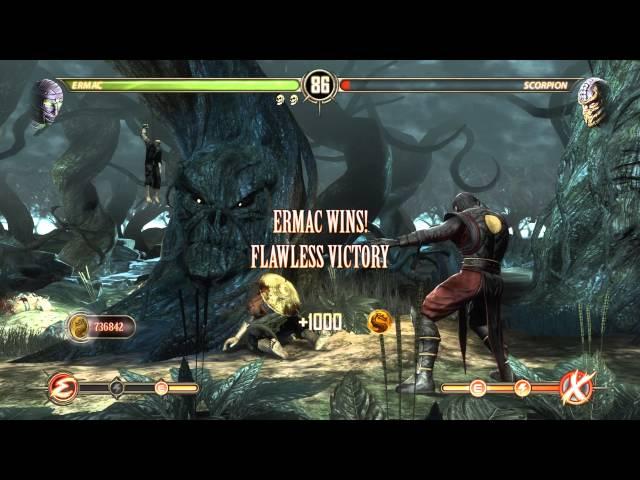 Mortal Kombat 9 See how you unlock secret fight with classic smoke in HD