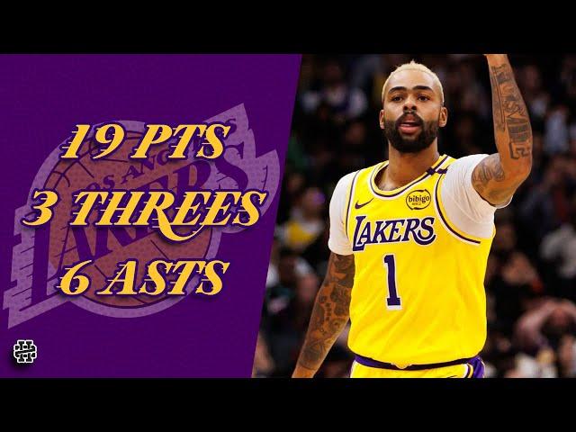 D'Angelo Russell 19 pts 3 threes 6 asts vs Raptors 24/25 season