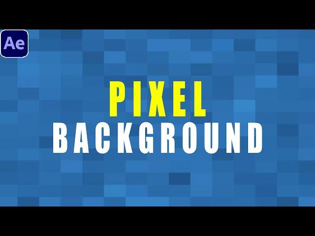 Animated Pixel Background | After Effects Tutorial