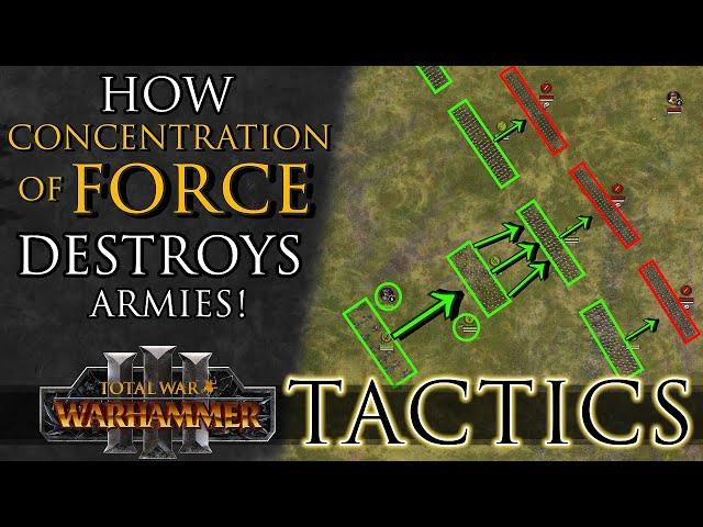 How CONCENTRATION of FORCE Destroys Armies! - Total War Tactics: Warhammer 3