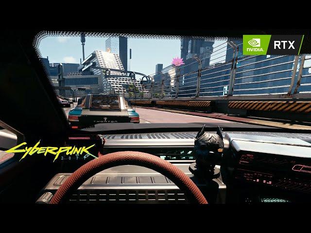 Cyberpunk 2077 Realistic Driving Free Roam (Hella EC-D l360) 4K 60 FPS