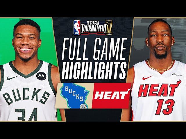 BUCKS at HEAT | NBA IN-SEASON TOURNAMENT  | FULL GAME HIGHLIGHTS | November 28, 2023