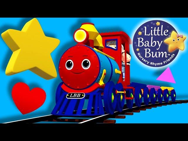 Train Song Shapes | Nursery Rhymes for Babies by LittleBabyBum - ABCs and 123s