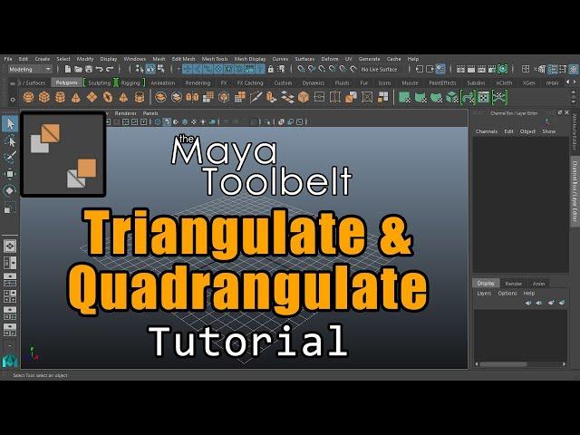 The Maya Toolbelt - Triangulate/Quadrangulate