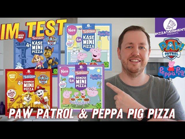 Pizzatainment: Paw Patrol & Peppa Pig Mini Pizzen (Käse, Schinken & Gemüse) im Test