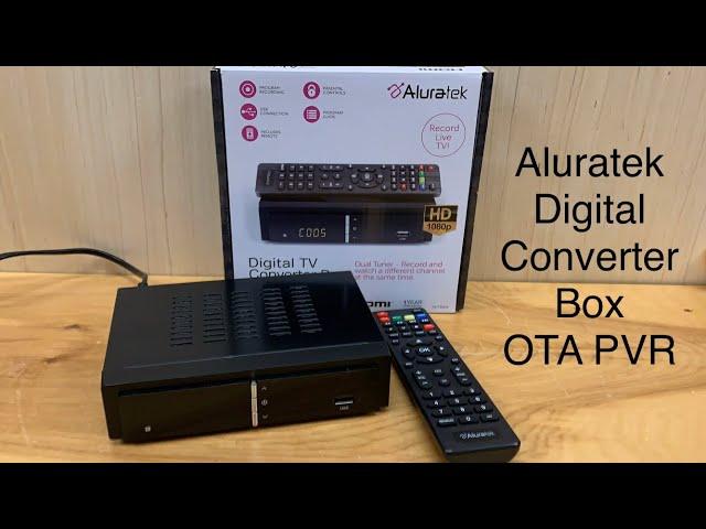 Aluratek Digital Converter Box and PVR Review and Tutorial | OTA Antenna TV Recording