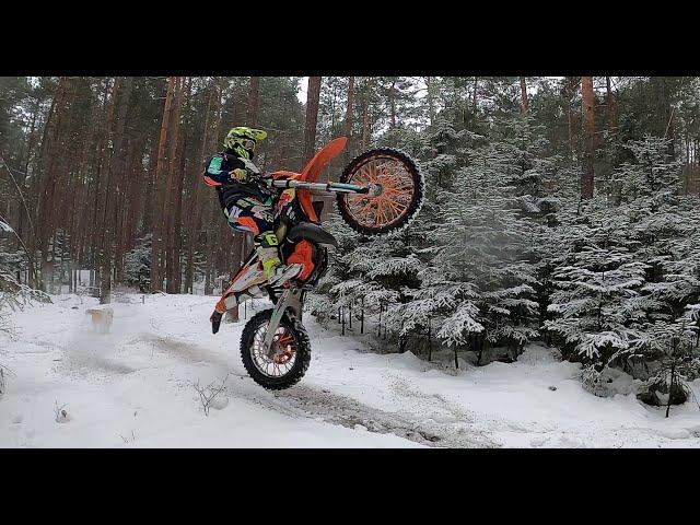 Enduro przy -13... W nocy.  Zima 2020/21