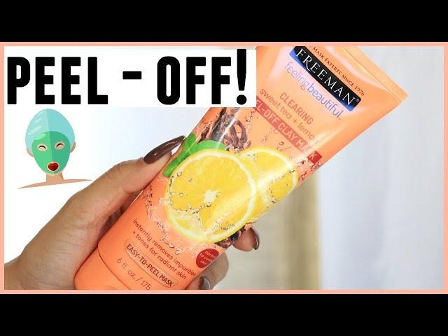 FREEMAN FEELING BEAUTIFUL SWEET TEA AND LEMON  PEEL OFF MASK REVIEW WITH DEMO