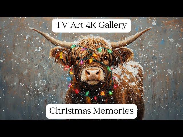 Christmas Memories | Art Slideshow for Your TV | 12 Scenes | 4K TV Wallpaper | Frame TV