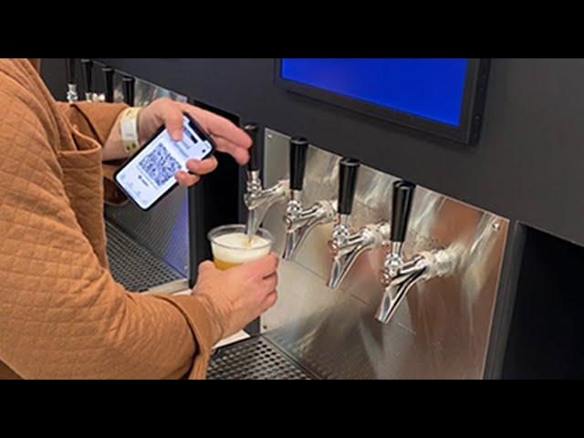 Scan, Pour, Go with GS Draft's Frictionless Self Serve Tapwalls™ powered by DraftServ