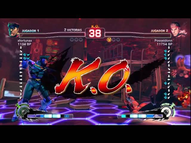 SSF4 HD  xfortunax Bison VS Posseidonn Ryu