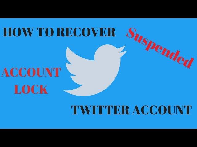 how to recover twitter account | how to unsuspend twitter account