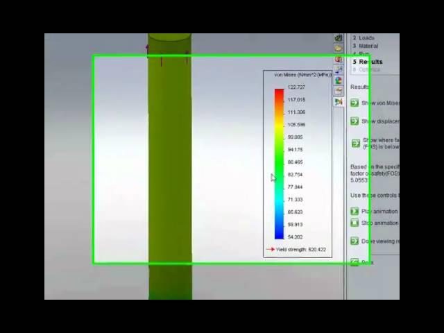 Using Simulation tools In SolidWorks Premium