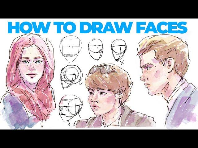 How to Draw Faces Loosely | Step-by-Step Tutorial & Pro Tips