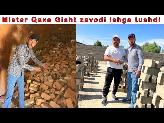 Mister Qaxa GISHT zavodi ishga tushdi Yigit kishiga 40/xunar oz