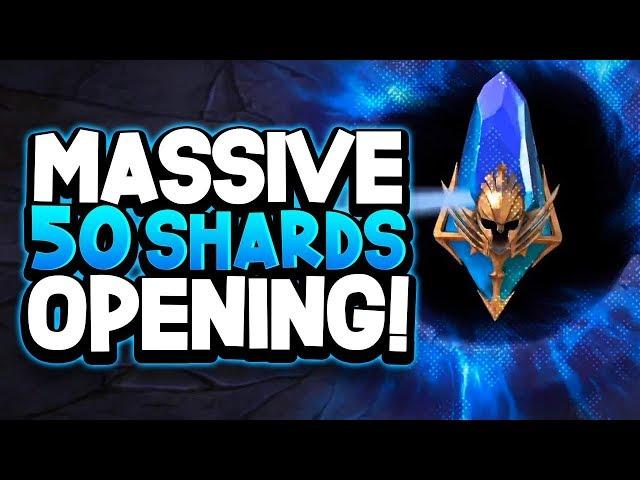 RAID: Shadow Legends MASSIVE 50 ANCIENT SHARD OPENING "ANOTHER LEGENDARY!?"