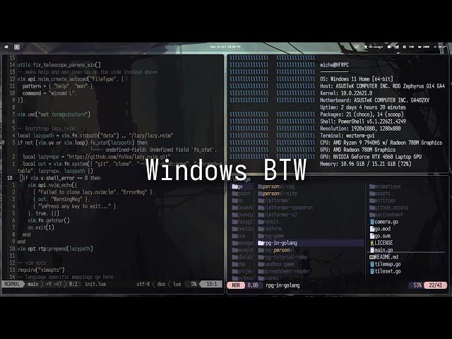 How I make Windows look good