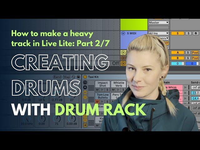 2/7 Creating Drums with Drum Rack. Layering with Chains in Ableton Live 11