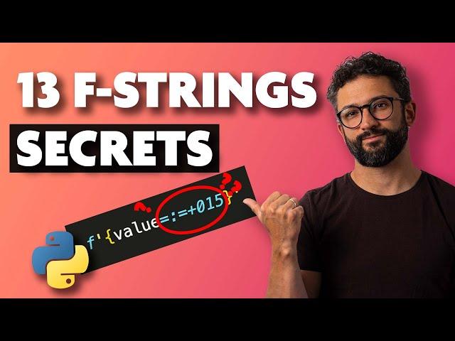 13 Python f-string formatting tips