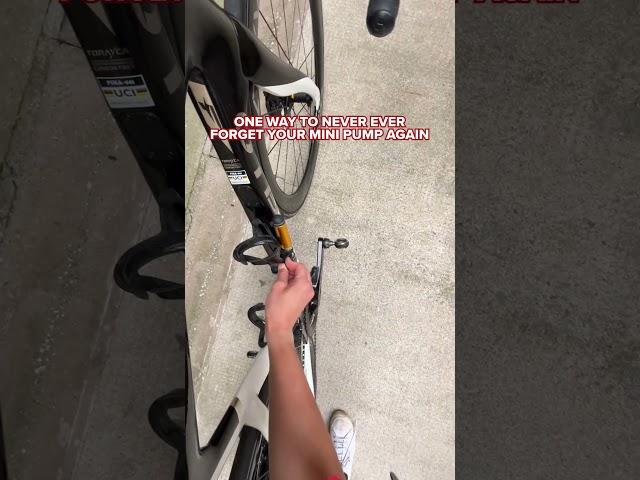Never be THAT cyclist again, just attach it to you bottle cage! 