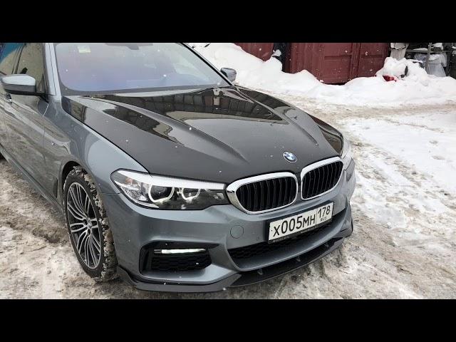 Капот карбоновый и сплиттер на bmw g30 !