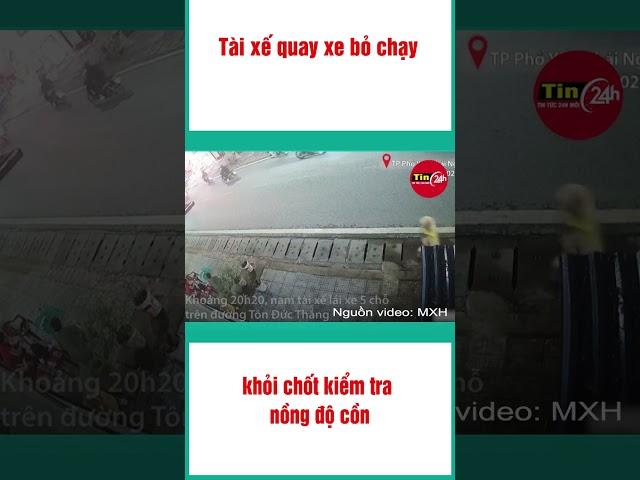 Nhậu xong lái ô tô ‘thông chốt’ kiểm tra nồng độ cồn để sang chơi với bạn gái | Tin24h #shorst