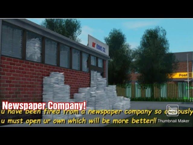 Making a Newspaper Company in Roblox | Make a Newspaper Company To Get revenge (if it's correct lol)