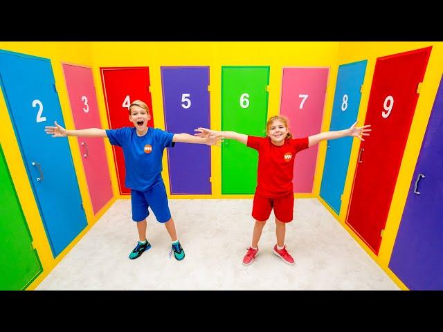 Vania und Mania öffnen 10 magische Türen!  Lustiges Video für Kinder