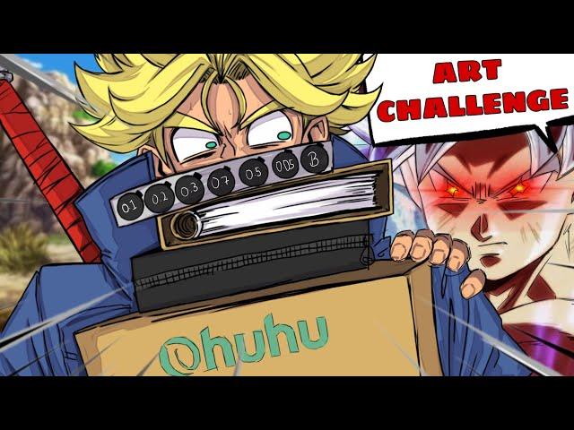 Art Challenge  ( New Art Supplies ) @ohuhuart_official  #ohuhu #dragonball #artsupplies