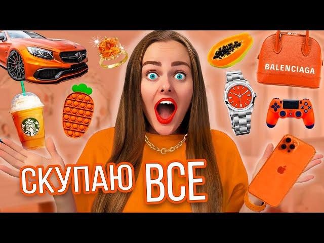 СКУПАЮ ВСЕ ОРАНЖЕВОГО ЦВЕТА ЧЕЛЛЕНДЖ! МОЙ бюджет не ограничен! 24 часа одного цвета!
