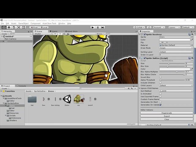 Sprite Outline - Setup/Usage Tutorial [Unity Asset]