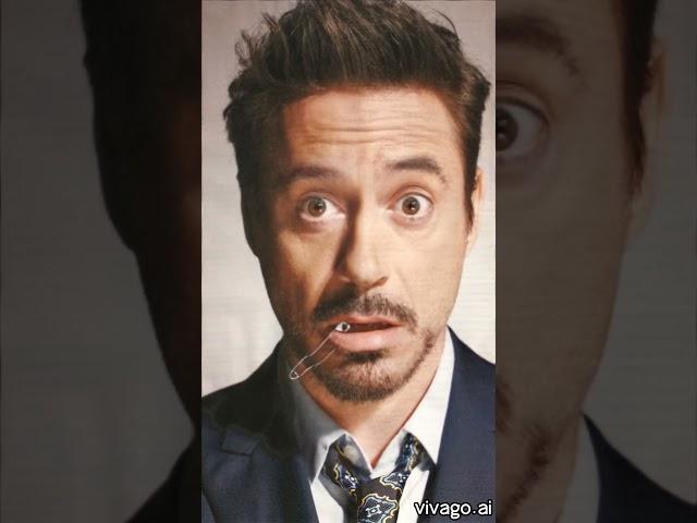 Tony stark with Lip studs #tonystark #lipstick #aitool #vivago #ironman