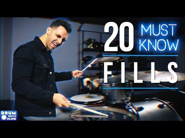 20 MUST KNOW Drum Fills For Beginner Drummers | Drum Beats Online