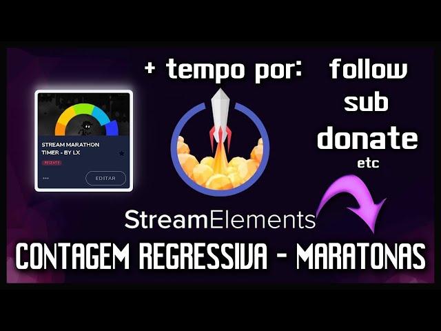 MARATONA COM CONTAGEM REGRESSIVA OBS - TEMPO ADICIONADO A CADA INTERAÇÃO NA LIVE - STREAMELEMENTS