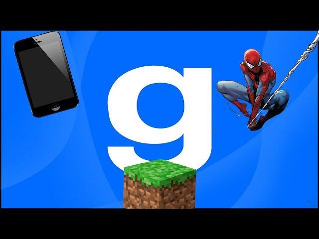 Обзор аддонов для Garry's mod #20 (GPhone, MINECRAFT SWEP, Spider-Mod)