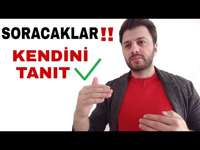 KENDİNİ TANIT ‼️İFADE YETENEĞİNİ GÜÇLENDİR‼️SÖZLÜ MÜLAKAT AŞAMASINDA İLK OLARAK VE EN ÖNEMLİ UNSUR‼️